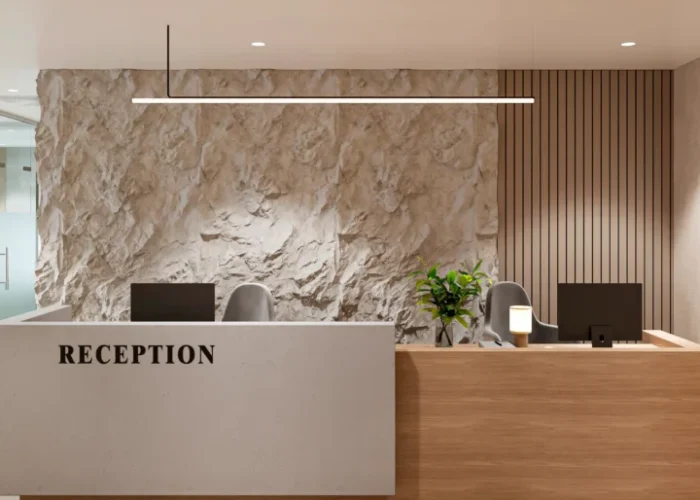 Reception Area Office design Renovation Office Reception Design Dubai